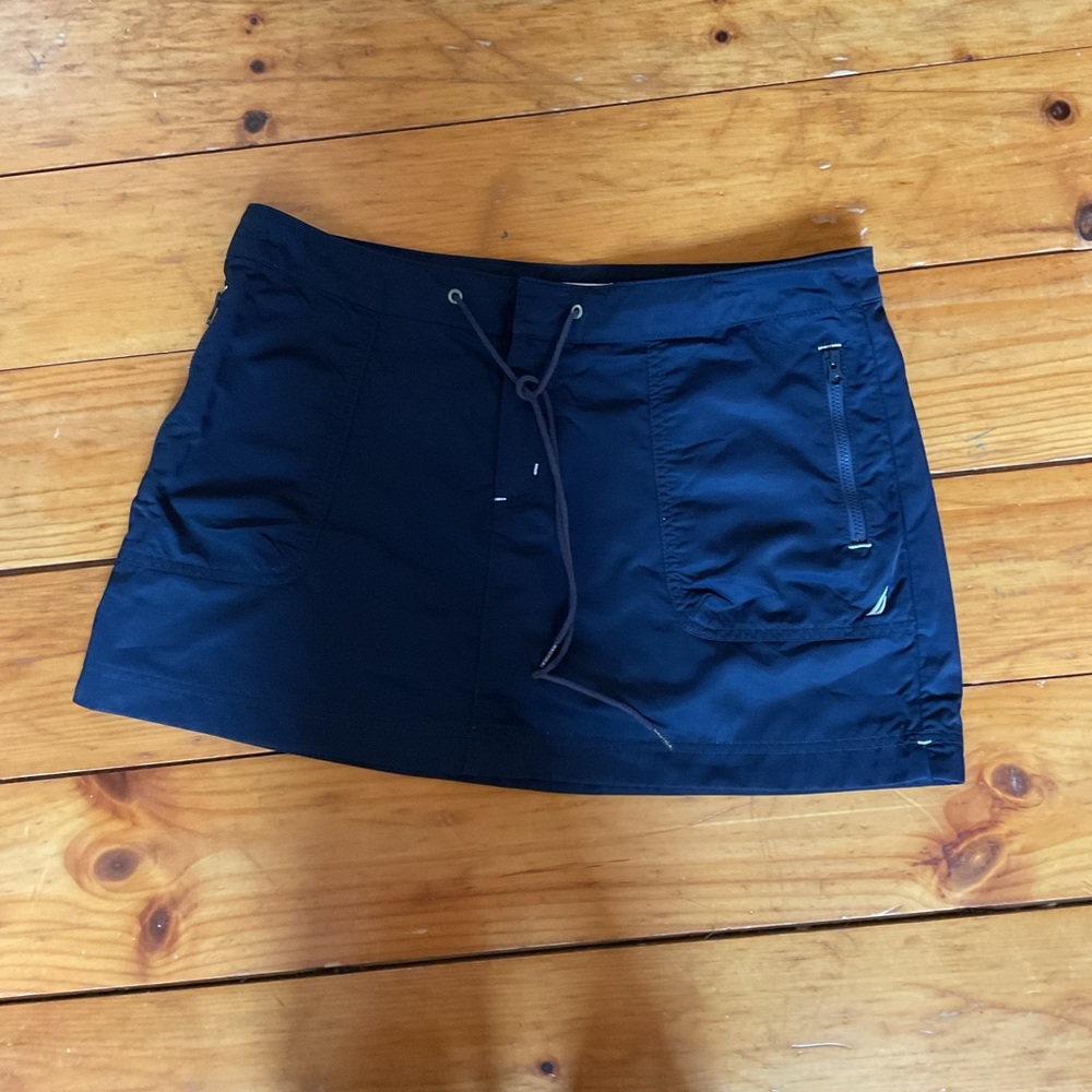 Nautica Dark Blue Nylon Skirt Size M